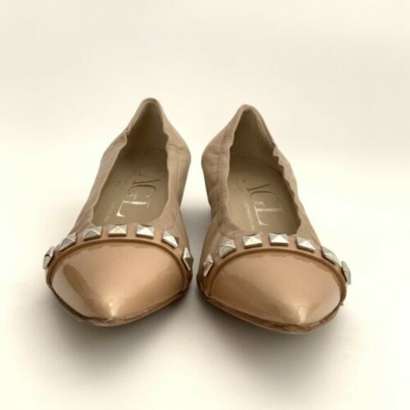 AGL Attilio Giusti Leombruni Flats Women 5.5M Leather Point toe Low Heel Italy - Picture 4 of 11